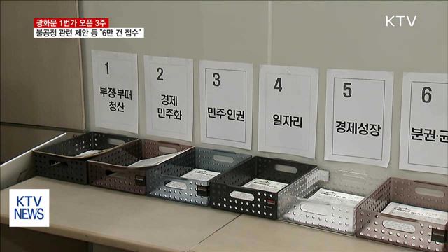 광화문 1번가 "하루 평균 3천 건 제안 쏟아져"