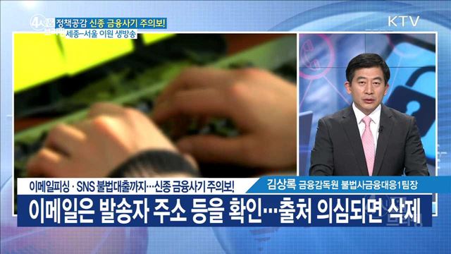 이메일 피싱·SNS 불법대출까지···신종 금융사기 주의보! [정책공감]