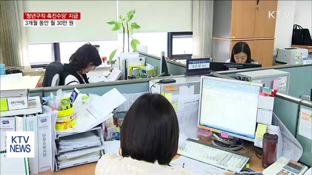 3개월 동안 월 30만 원 '청년구직 촉진수당' 지급