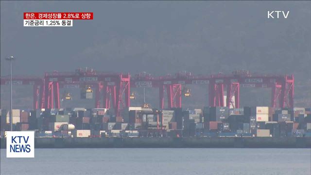 올해 경제성장률 2.8%로 상향 조정…기준금리는 동결