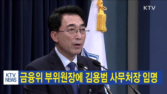 금융위 부위원장에 김용범 사무처장 임명