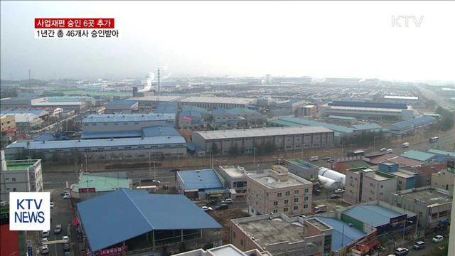 사업재편 승인 6개사 추가…1년간 46곳 승인