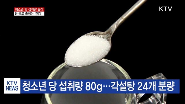 청소년 당 섭취 WHO 기준 초과…단 음료 줄여야