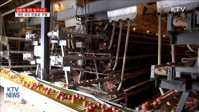 살충제 검출 농가 6곳…"계란 코드 번호로 구별"