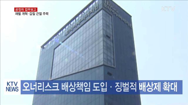 공정위, '재별 개혁·갑질 근절'…제도 개선 추진