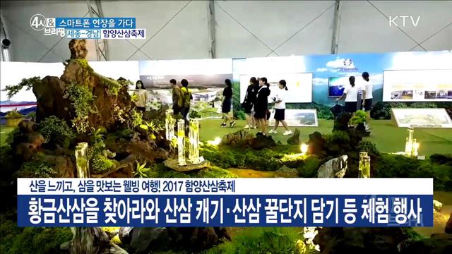 산을 느끼고, 삼을 맛보는 웰빙 여행! 2017 함양산삼축제