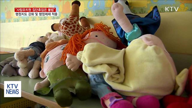 "사립유치원 집단휴업은 불법…엄정 대응"