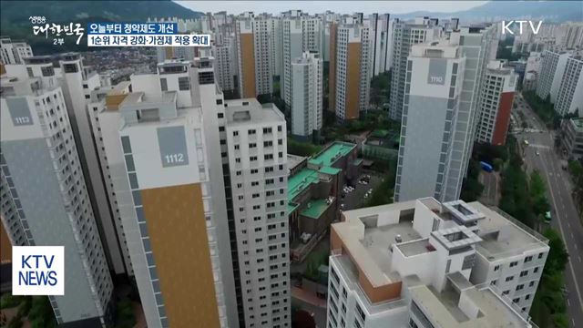 오늘부터 청약 1순위 자격 강화…가점제 적용 확대