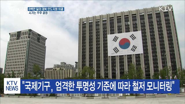 정부, 8백만 달러 대북 인도지원 의결…시기는 미정