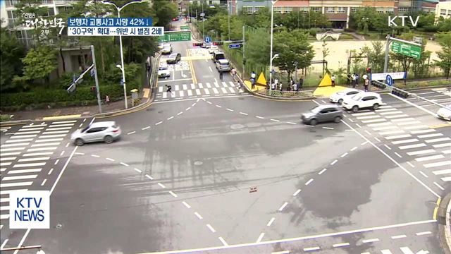 보행자 교통사고 사망 42% 줄인다…'30구역' 확대