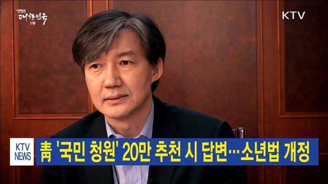 靑 '국민 청원' 20만 추천 시 답변…소년법 개정