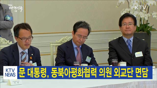 문 대통령, 동북아평화협력 의원 외교단 면담