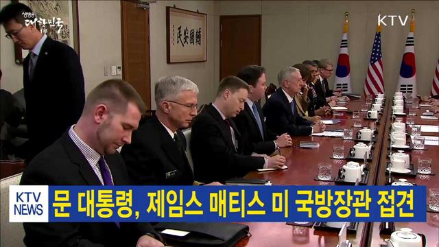 문 대통령, 제임스 매티스 미 국방장관 접견