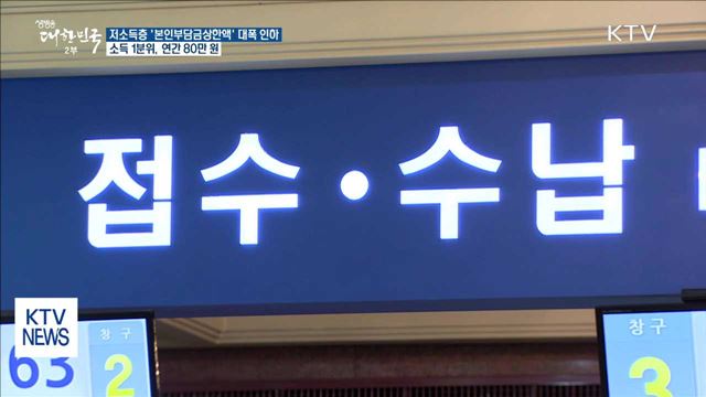 내년 저소득층 의료비 '본인부담상한액' 대폭 인하