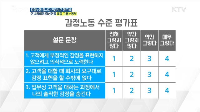 "고객의 폭언·폭력 참지 마세요"··· '감정노동종사자 건강보호 핸드북' 발표  [e브리핑]