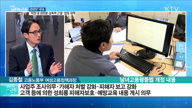 '직장 내 성희롱·성폭력 근절' 합동 대책 [라이브 이슈]