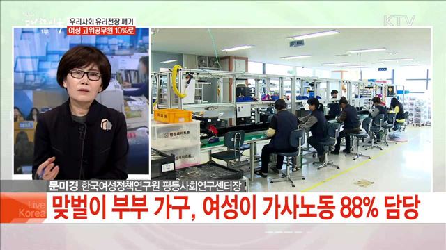 우리사회 유리천장 깨기 여성 고위공무원 10%로