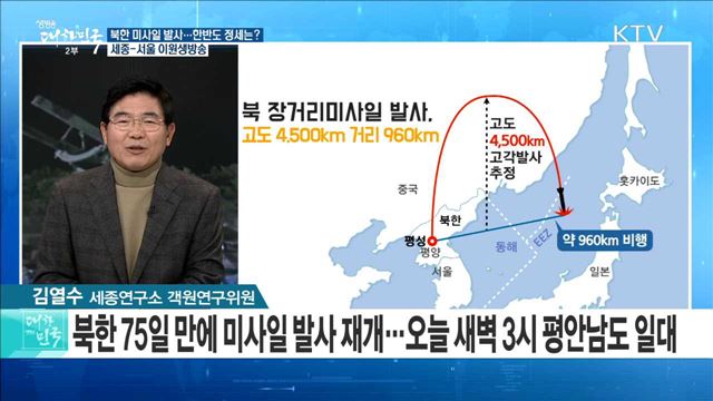 북한 미사일 발사 ···한반도 정세는? [라이브 이슈]