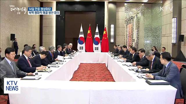 14일 베이징서 한중 정상회담…북핵 문제 논의