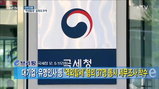 '역외탈세' 끝까지 추적 [e 브리핑]