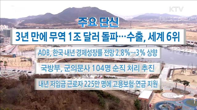 주요 단신(17. 12. 14. 16시)