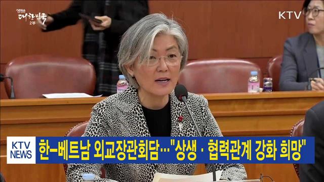 한-베트남 외교장관회담…"상생·협력관계 강화 희망"
