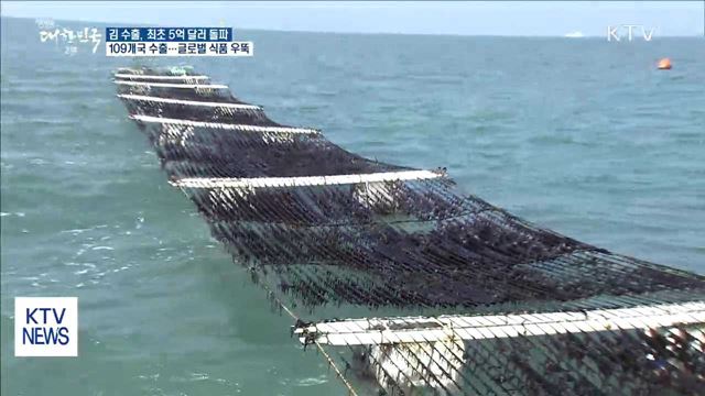 김 수출, 첫 5억 달러 돌파… 글로벌 식품 우뚝