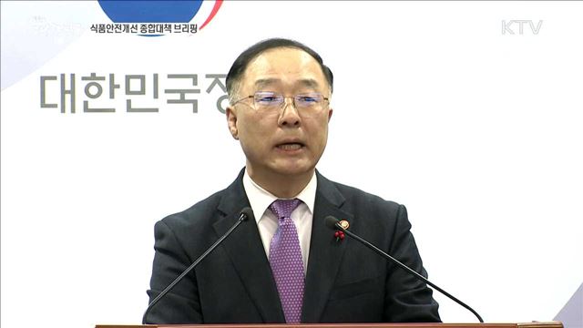 식품안전개선 종합대책 브리핑