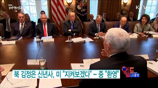 북 김정은 신년사, 미 "지켜보겠다"- 중 "환영" [월드 투데이]
