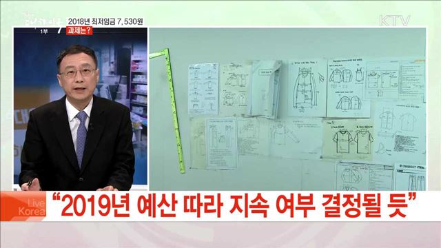 "2019년 예산 따라 지속 여부 결정될 듯"