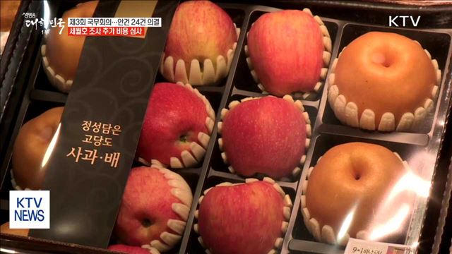 제3회 국무회의…세월호 조사 추가 비용 등 24건 의결