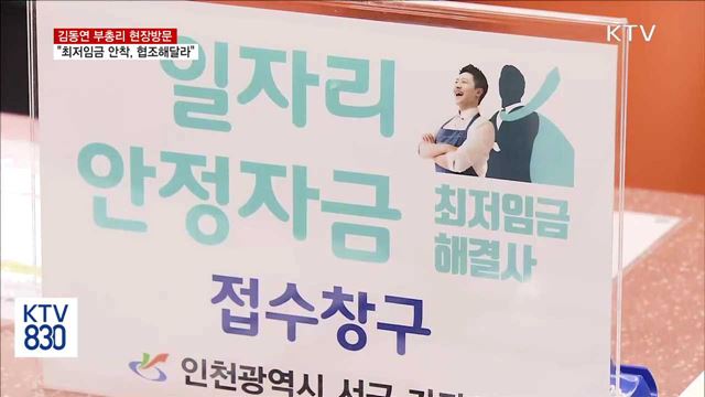 김동연 부총리 "최저임금 안착, 협조해달라"