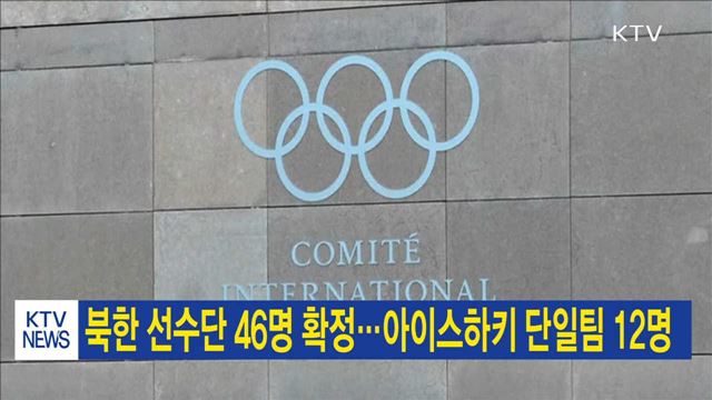 북한 선수단 46명 확정…아이스하키 단일팀 12명