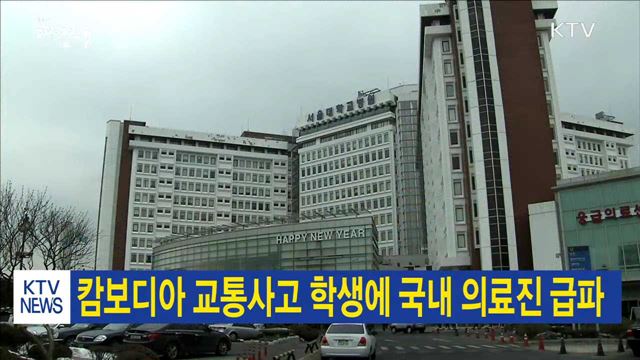 캄보디아 교통사고 학생에 국내 의료진 급파