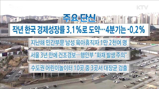 주요 단신(18. 01. 25. 16시)