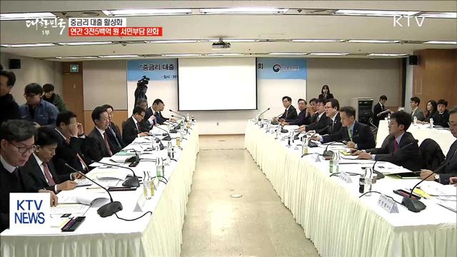 '중금리 대출' 확대…연간 이자부담 3천500억 원↓