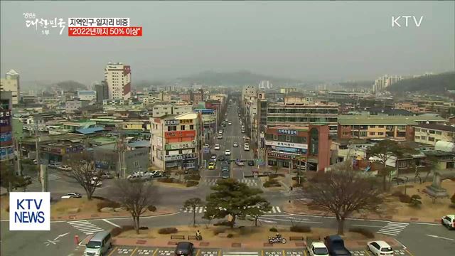 2022년까지 "지역인구·일자리 비중 50% 이상으로"