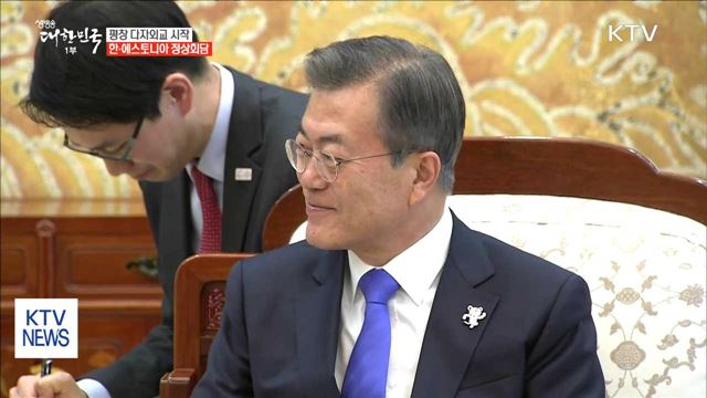 평창 다자외교 시작…한·에스토니아 정상회담