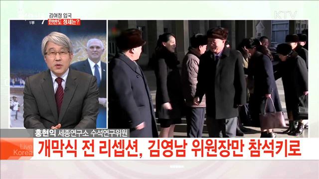 김여정 입국 한반도 정세는?