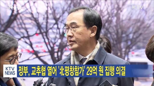 정부, 교추협 열어 '北평창참가' 29억원 집행 의결