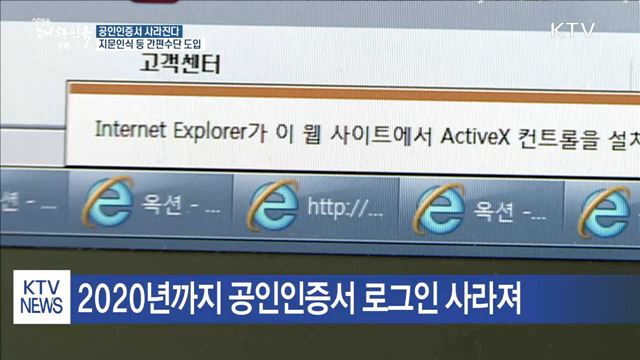 공공기관 홈페이지서 '공인인증서 로그인' 사라진다