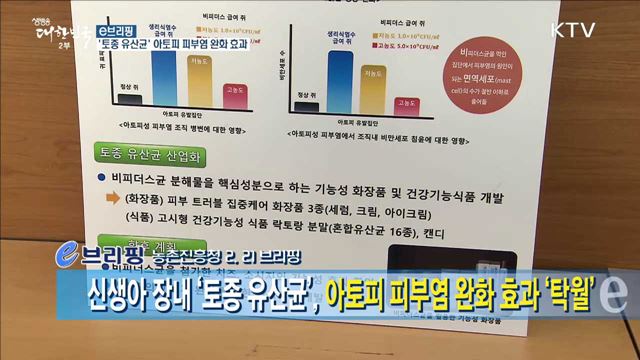 '토종 유산균' 아토피 피부염 완화 효과 [e 브리핑]