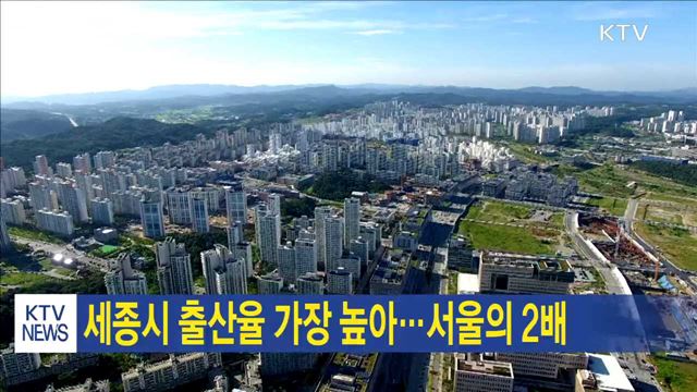 세종시 출산율 가장 높아…서울의 2배