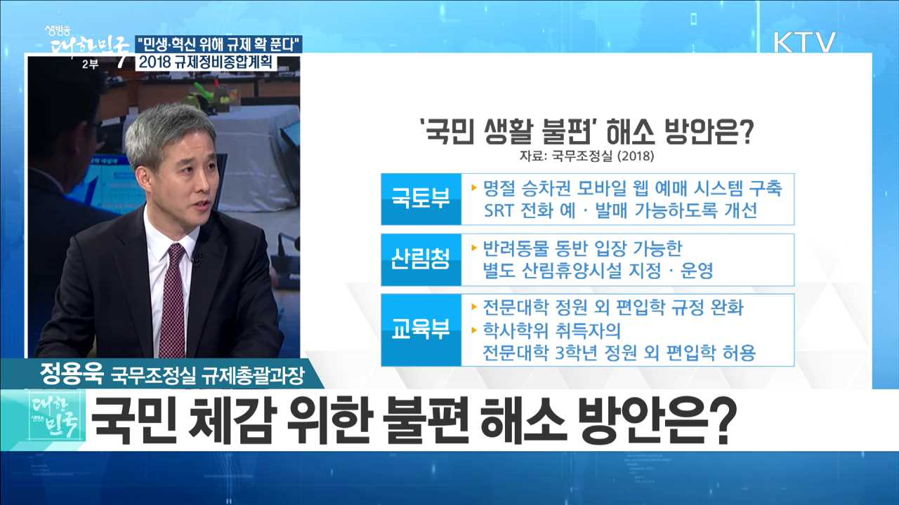 "민생·혁신 위해 규제 확 푼다" 2018 규제정비종합계획 [정책 공감]