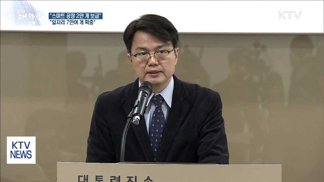 스마트공장 2만 곳, 일자리 7만 5천 개 만든다