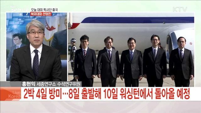 오늘 대미 특사단 출국 북미대화 전망은