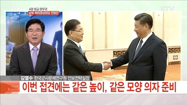 4강 외교 마무리 남북·북미정상회담 전망은