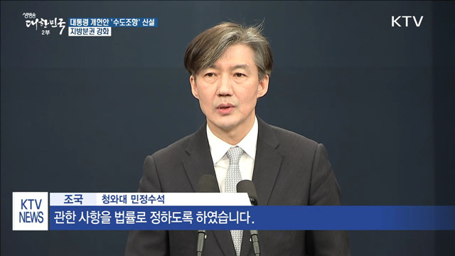 대통령 개헌안 '수도조항' 신설…지방분권 강화