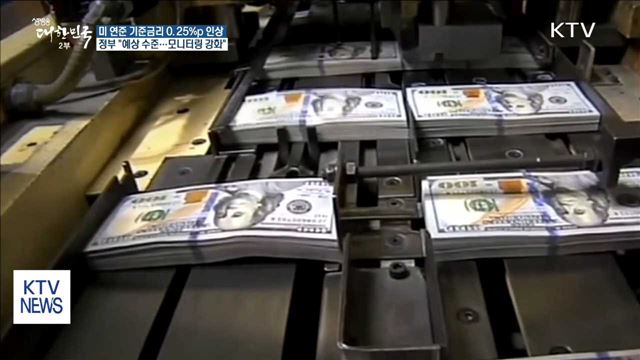 미 기준금리 0.25%p 인상…정부 "시장 안정 노력"