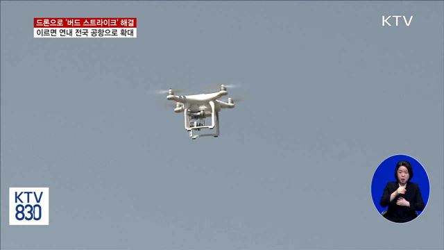 항공기 조류 충돌 사고 '드론'으로 막는다